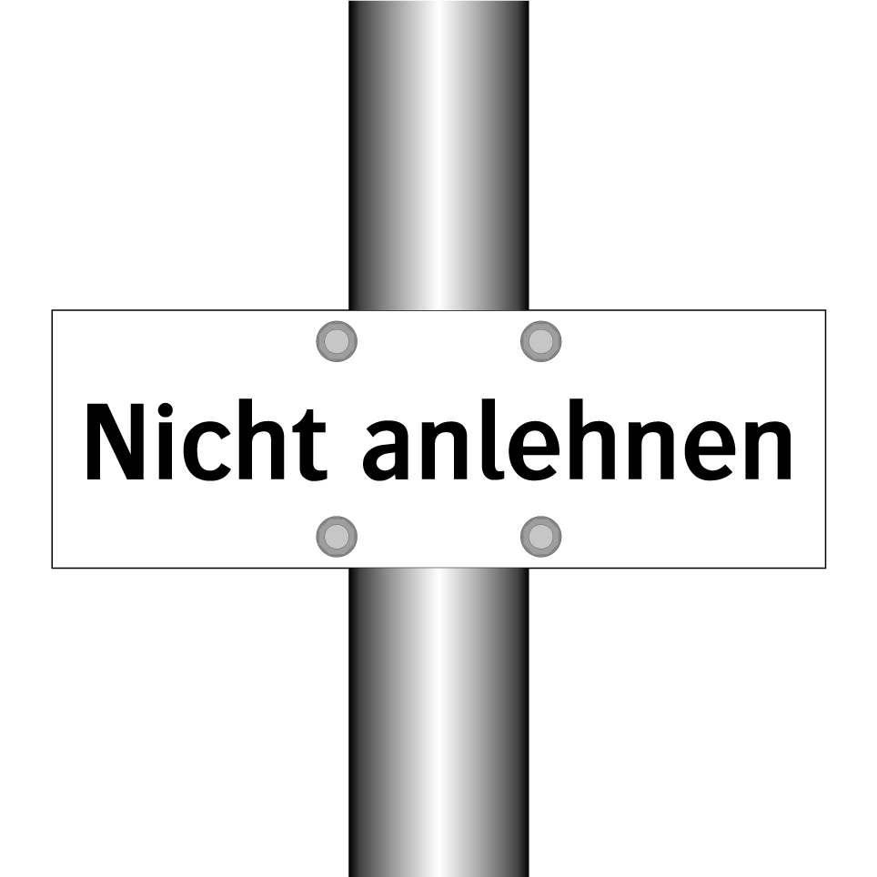 Nicht anlehnen
