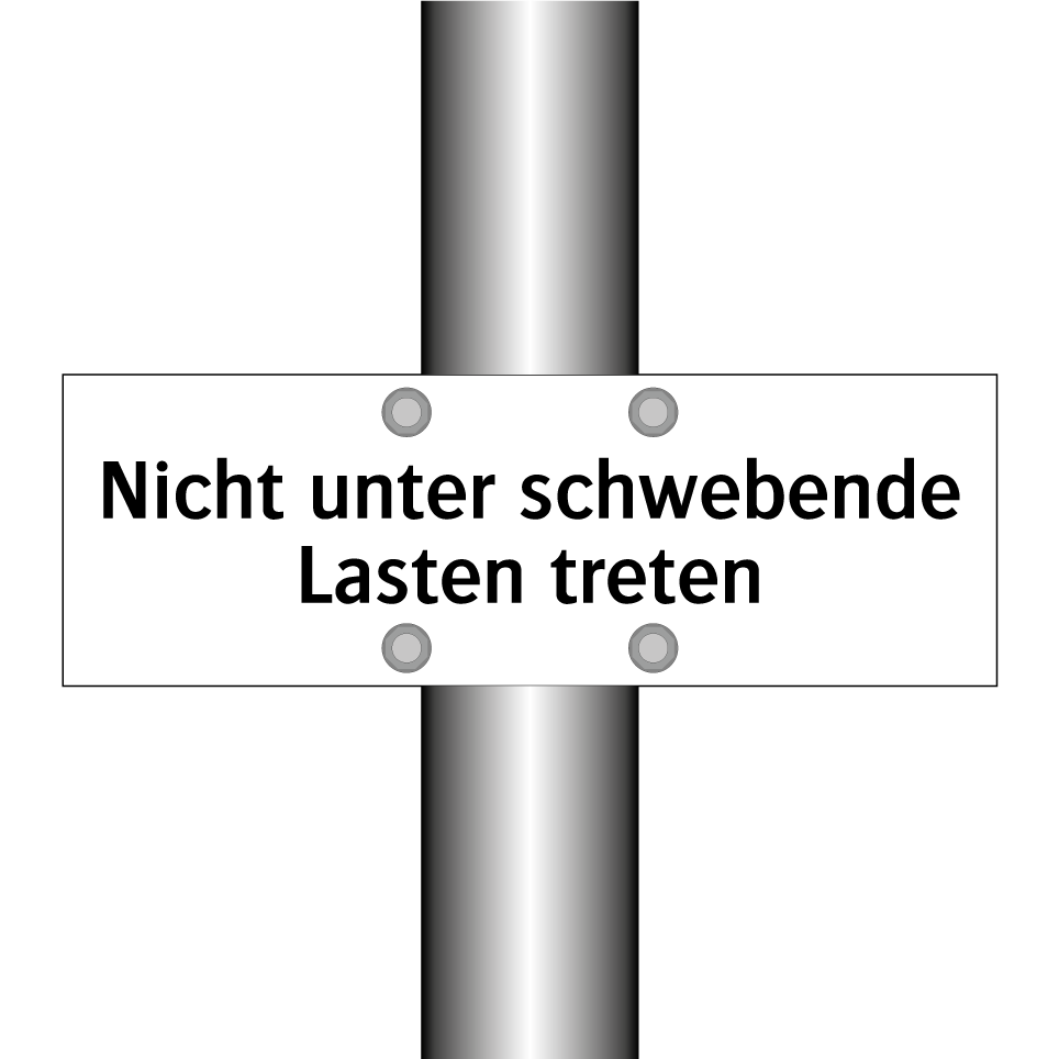 Nicht unter schwebende Lasten treten