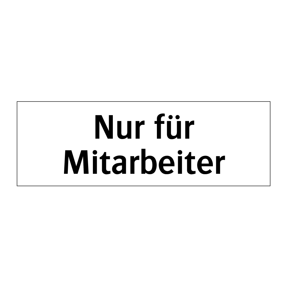 Nur für Mitarbeiter