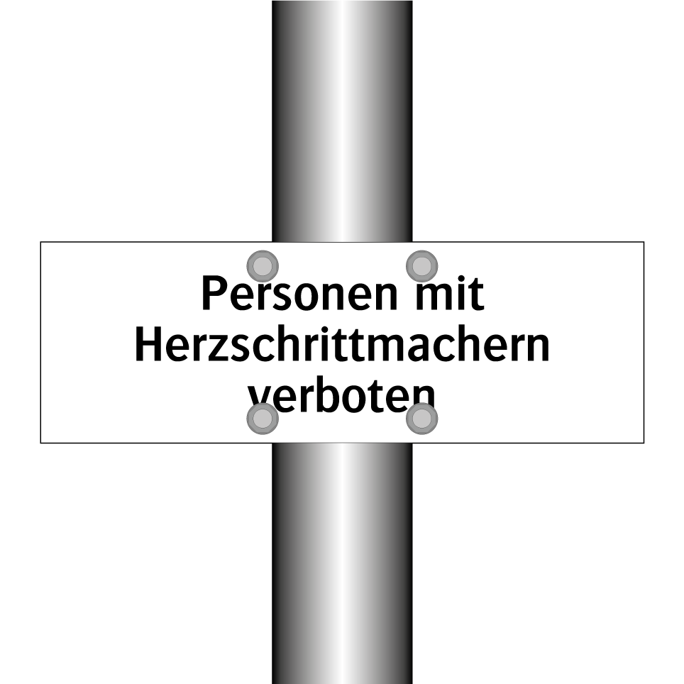 Personen mit Herzschrittmachern verboten