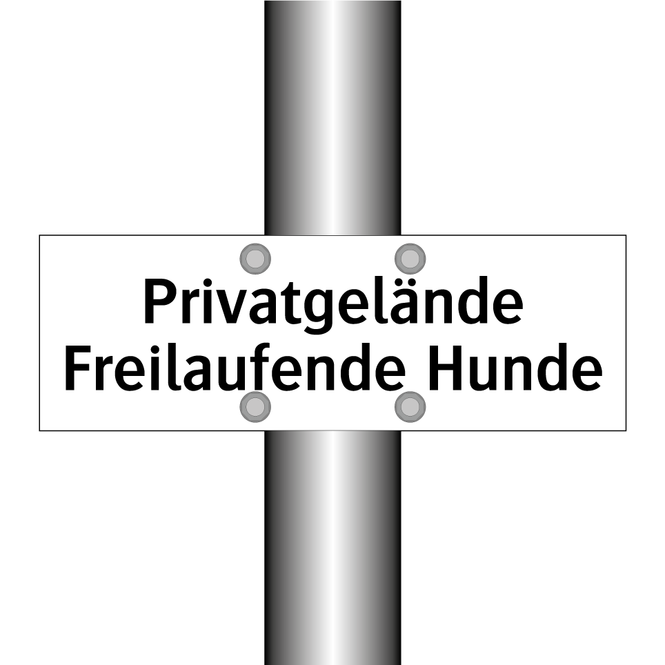 Privatgelände Freilaufende Hunde