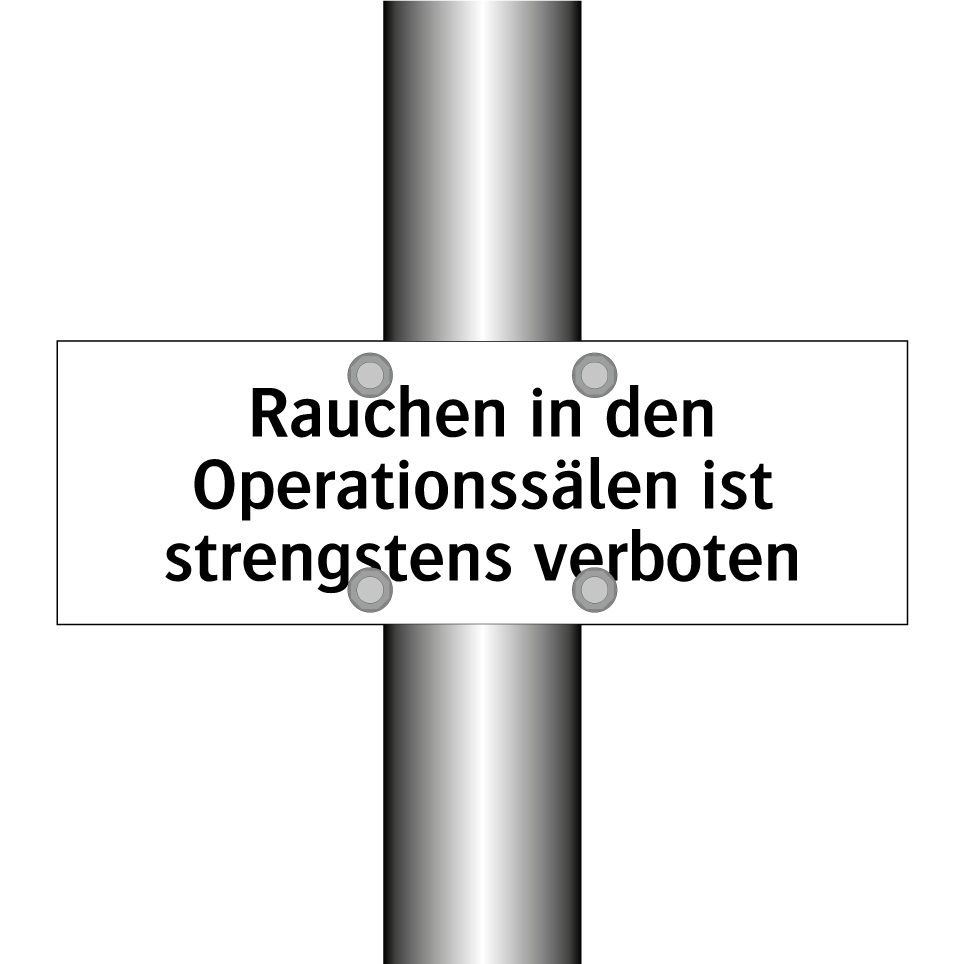 Rauchen in den Operationssälen ist strengstens verboten