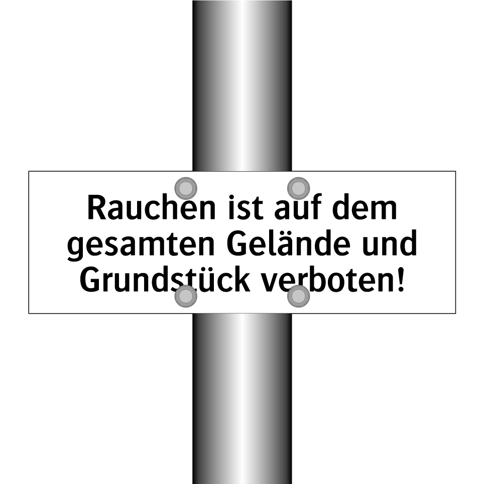 Rauchen ist auf dem gesamten Gelände und Grundstück verboten!