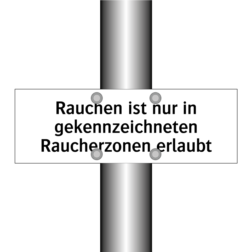 Rauchen ist nur in gekennzeichneten Raucherzonen erlaubt