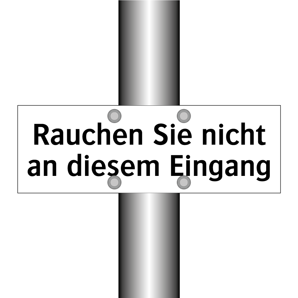 Rauchen Sie nicht an diesem Eingang