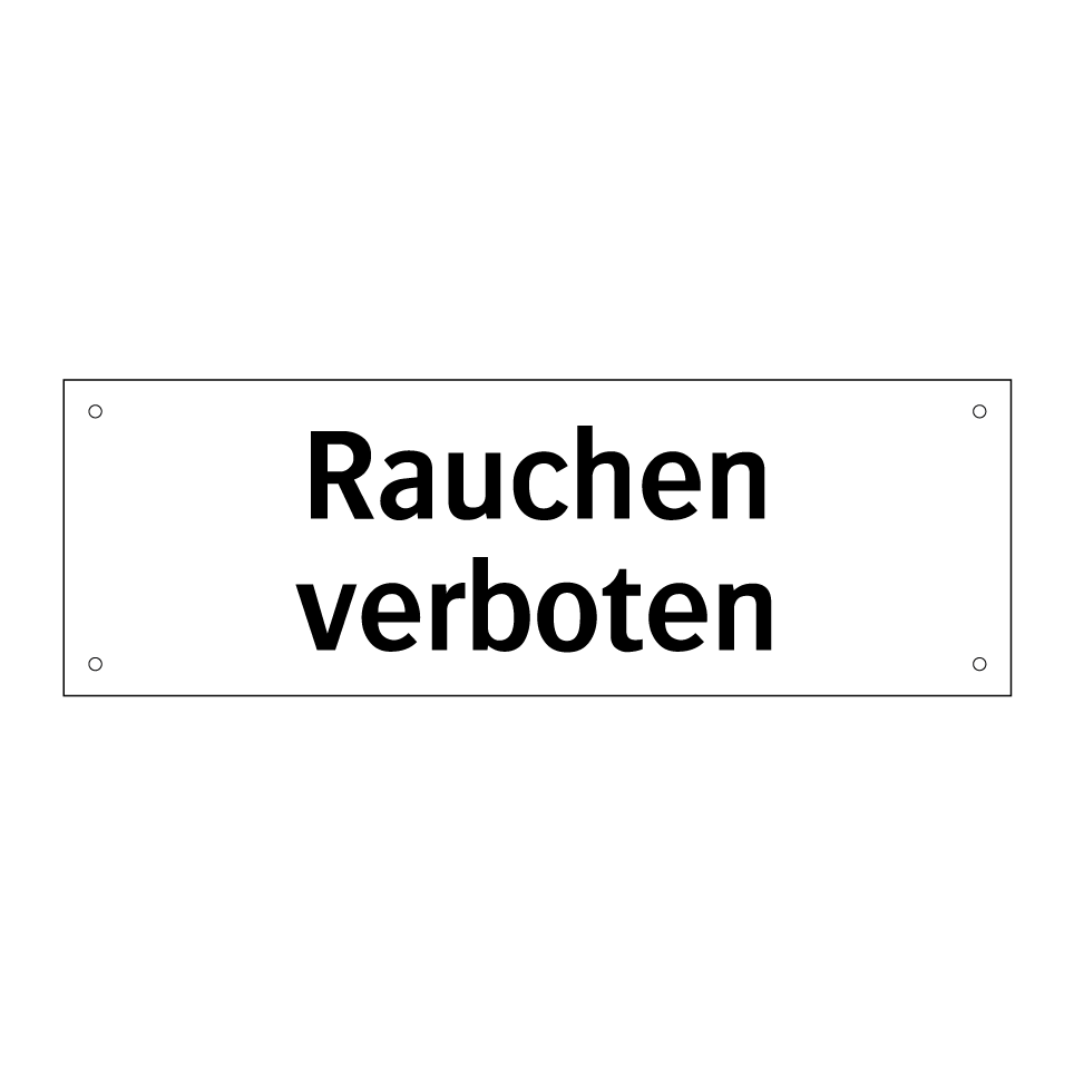 Rauchen verboten
