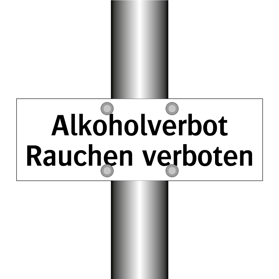 Alkoholverbot Rauchen verboten
