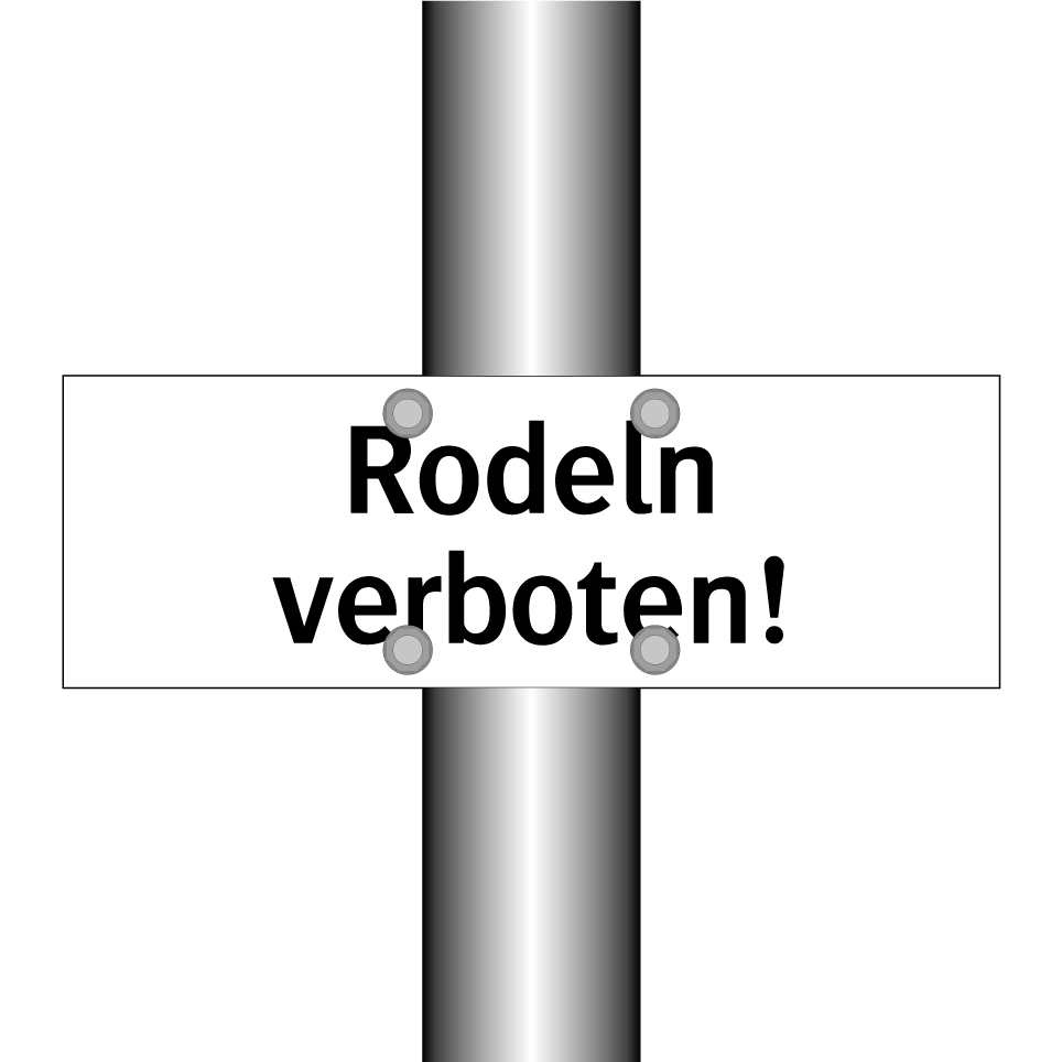 Rodeln verboten!