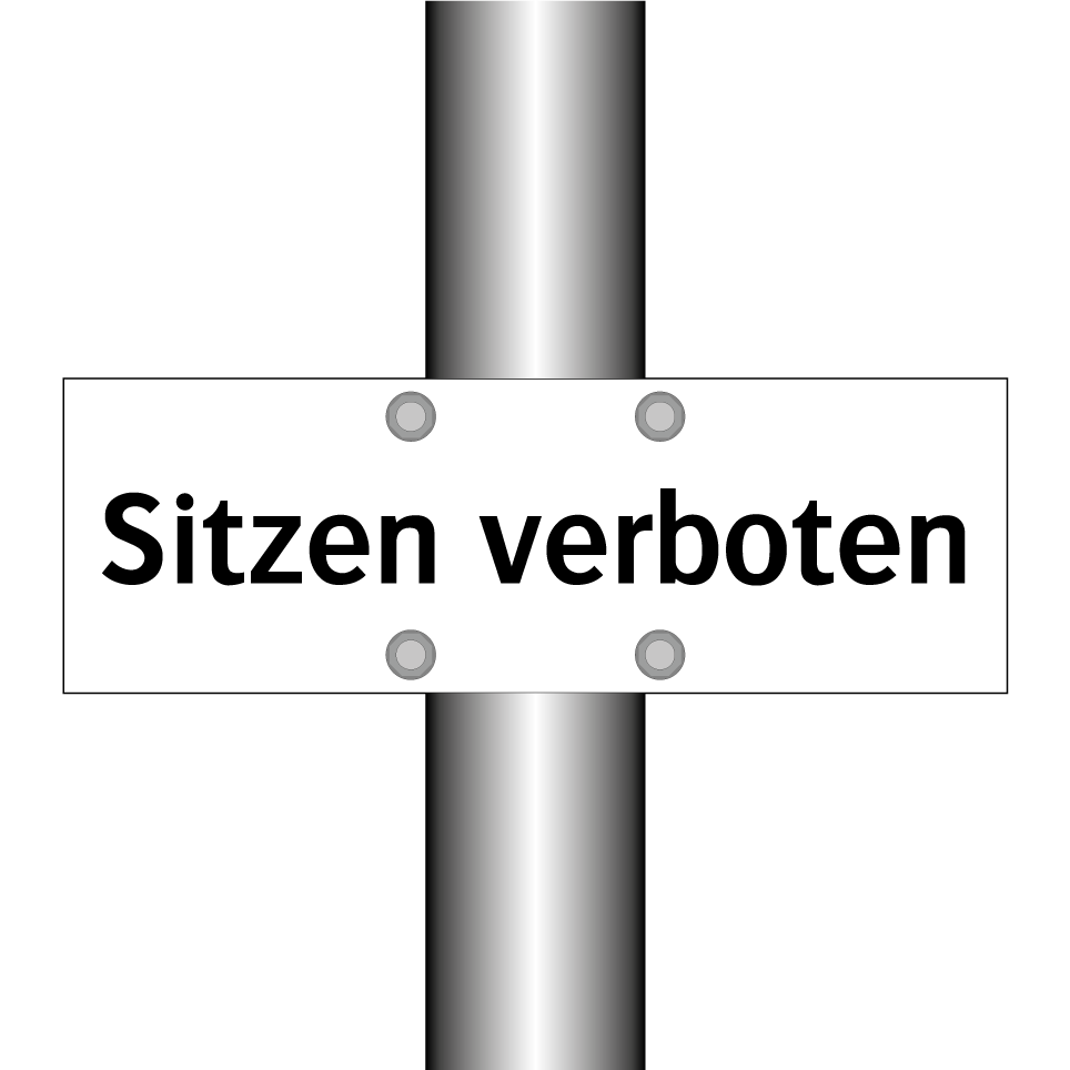 Sitzen verboten