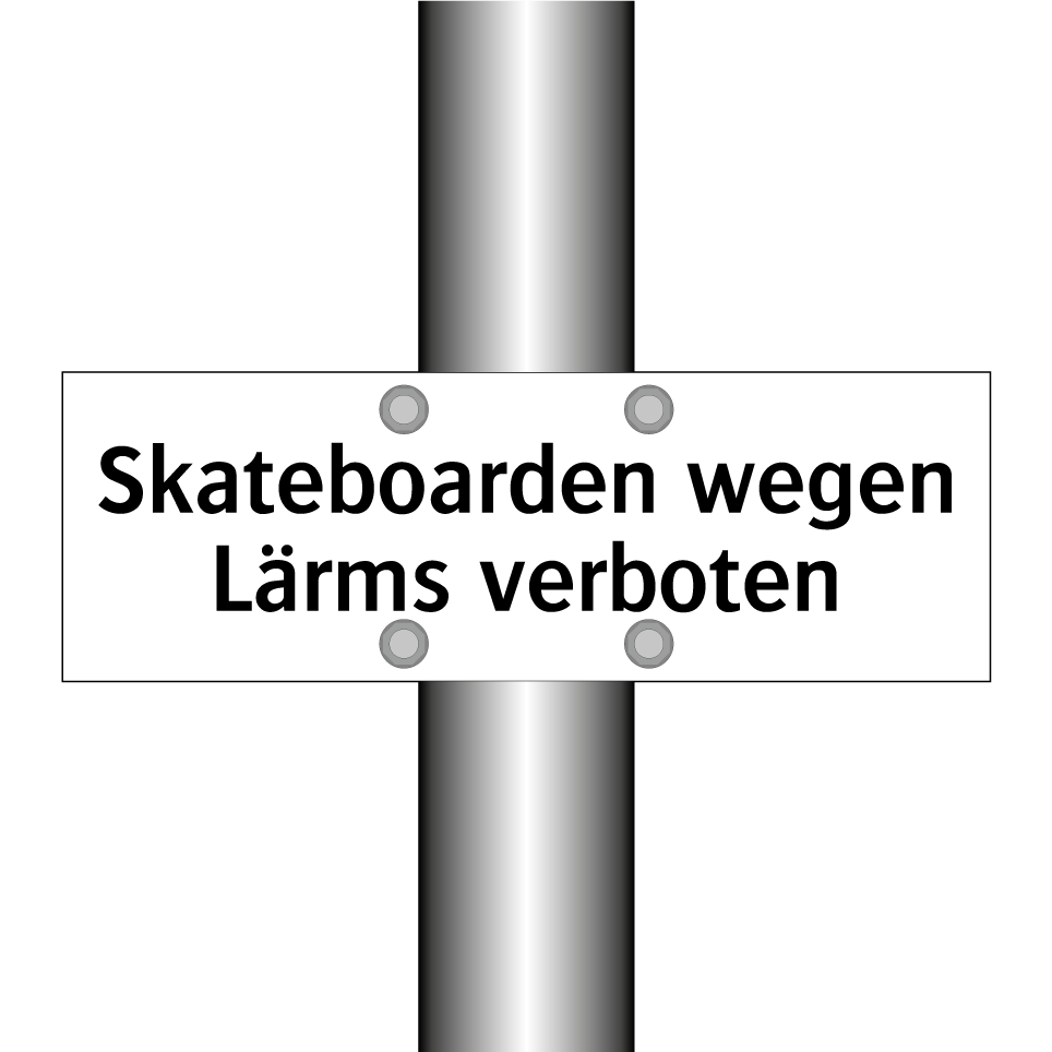 Skateboarden wegen Lärms verboten