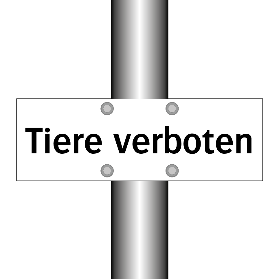 Tiere verboten