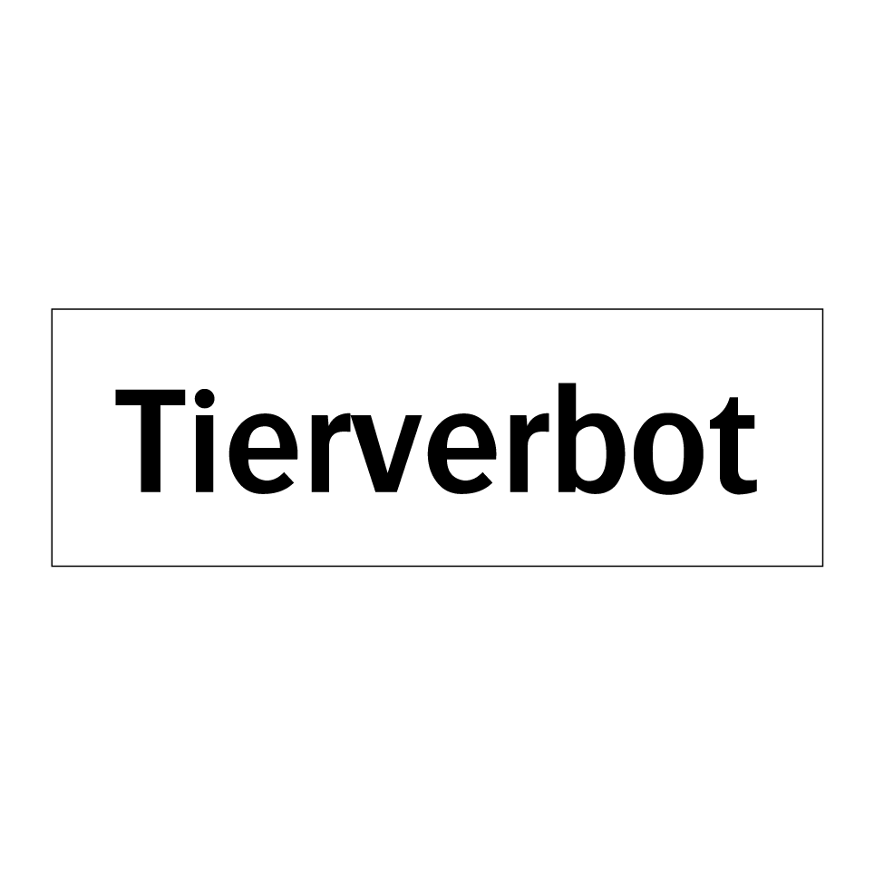 Tierverbot