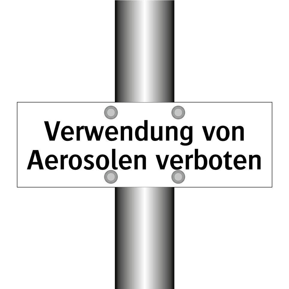 Verwendung von Aerosolen verboten
