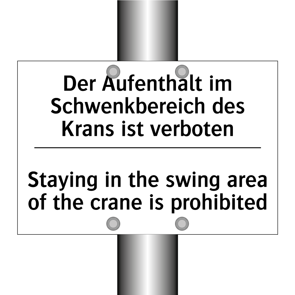 Der Aufenthalt im Schwenkbereich /.../ - Staying in the swing area of the /.../