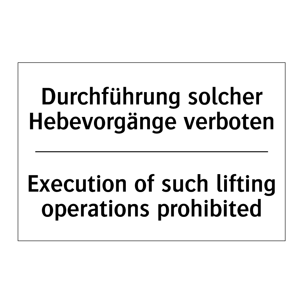 Durchführung solcher Hebevorgänge /.../ - Execution of such lifting operations /.../