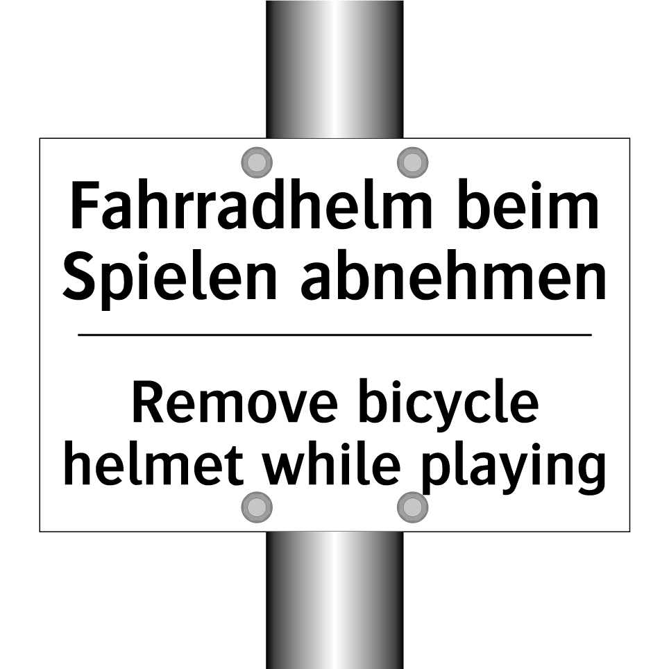 Fahrradhelm beim Spielen abnehmen/.../ - Remove bicycle helmet while playing/.../