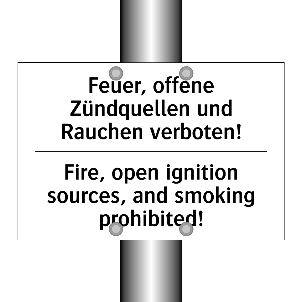 Feuer, offene Zündquellen und /.../ - Fire, open ignition sources, and /.../