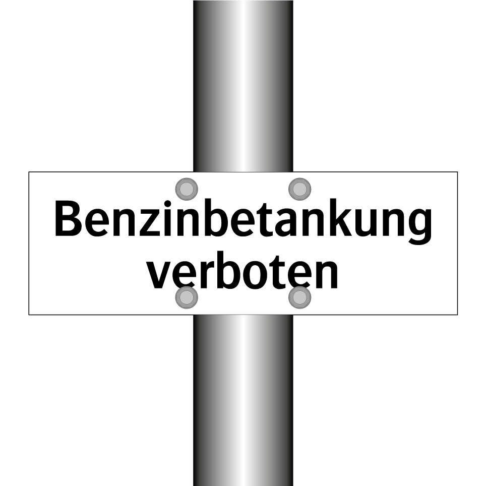 Benzinbetankung verboten