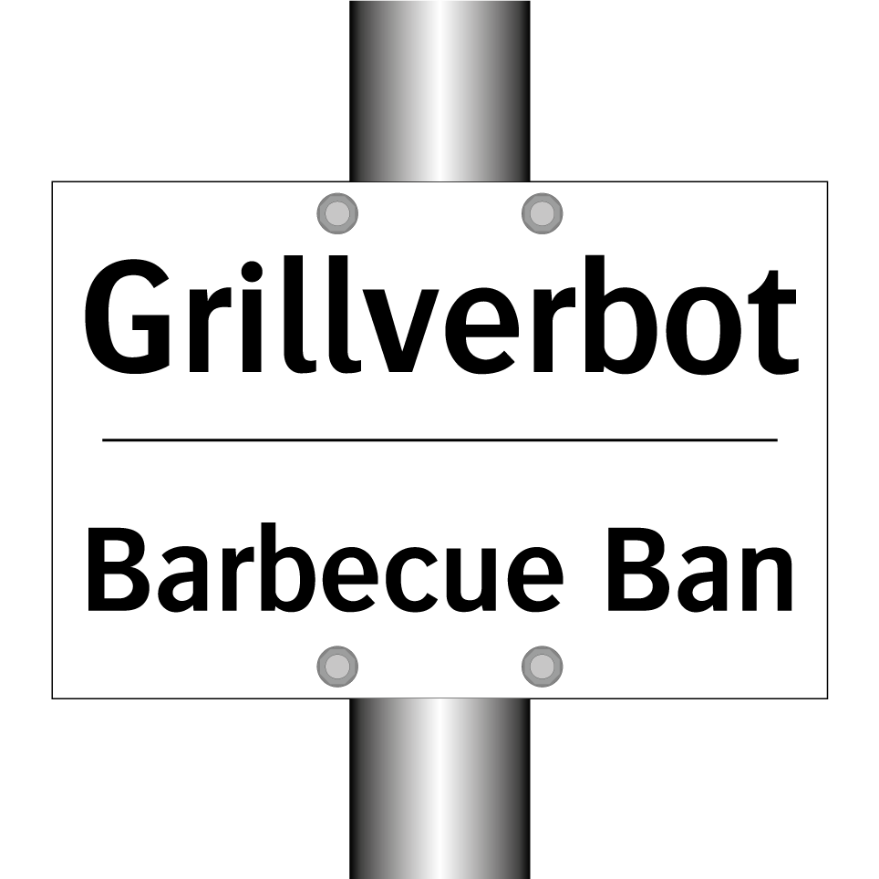 Grillverbot - Barbecue Ban