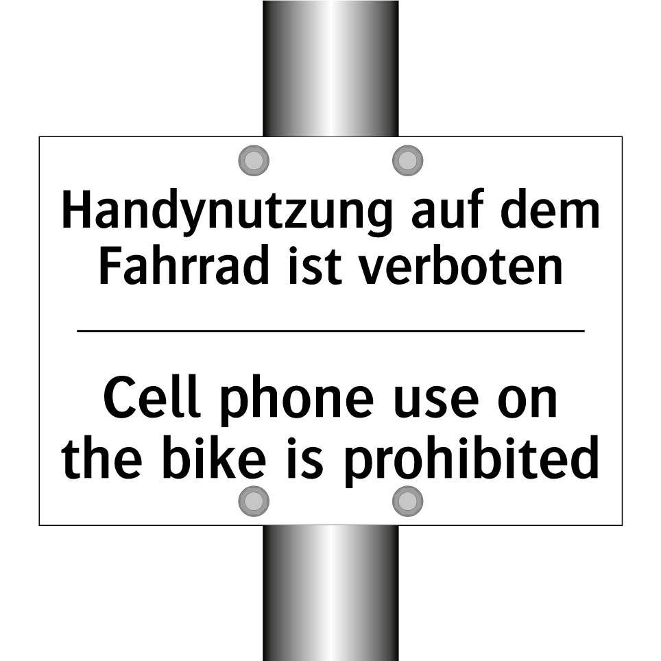 Handynutzung auf dem Fahrrad ist /.../ - Cell phone use on the bike is /.../