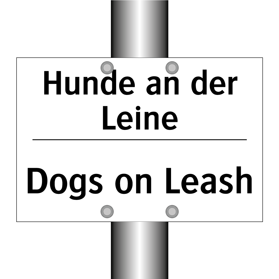 Hunde an der Leine - Dogs on Leash