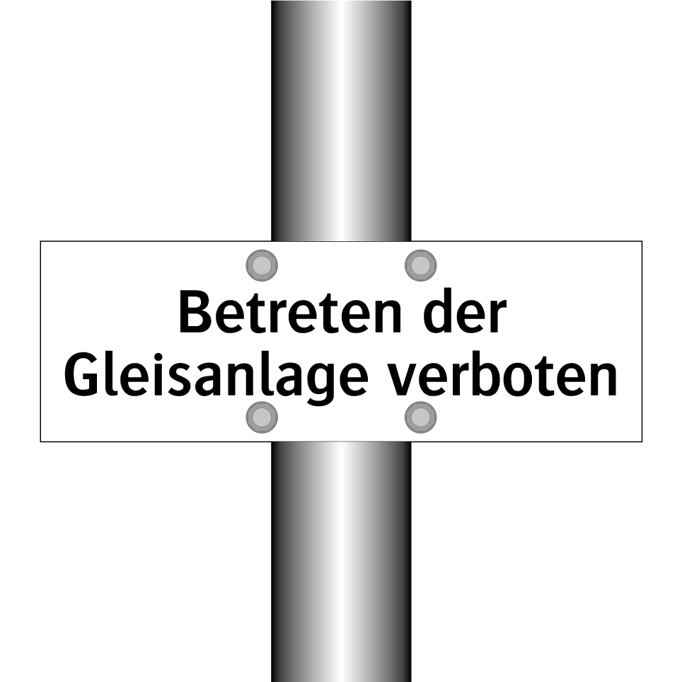 Betreten der Gleisanlage verboten