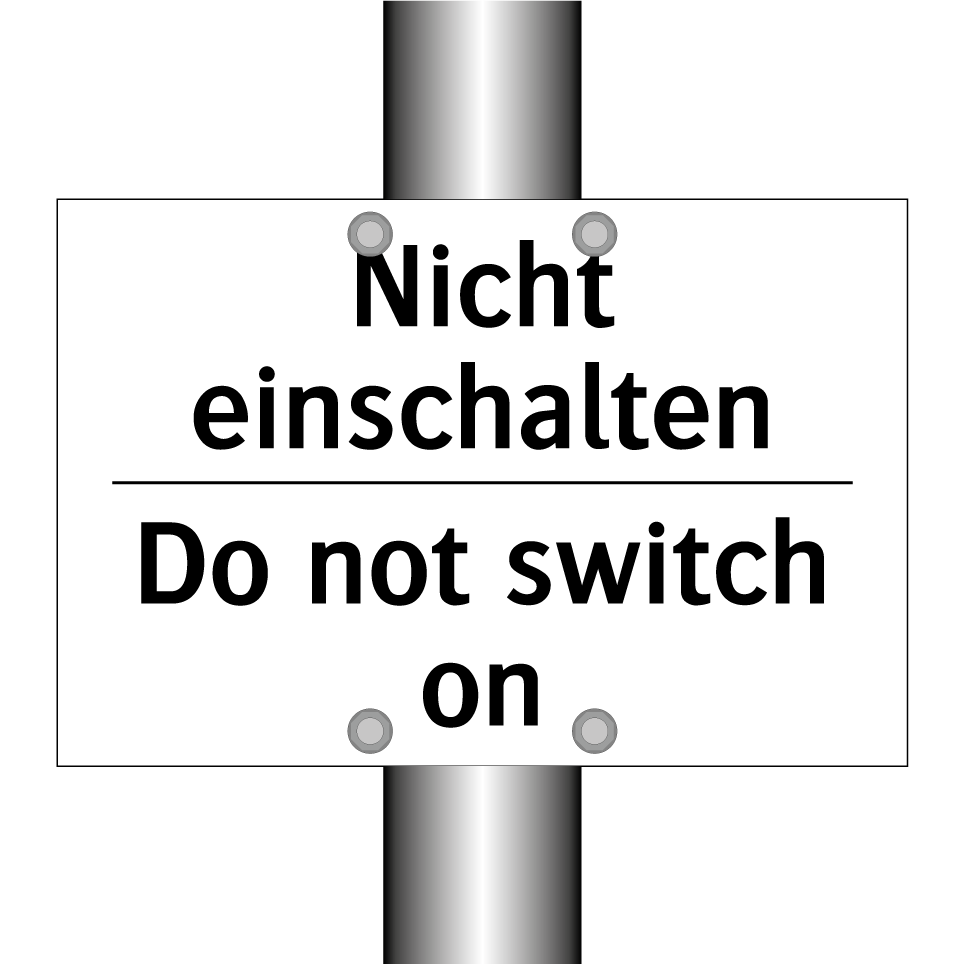 Nicht einschalten - Do not switch on