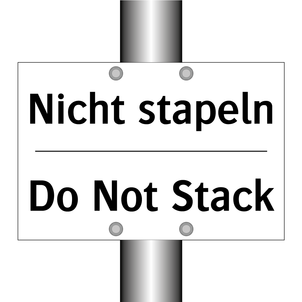 Nicht stapeln - Do Not Stack
