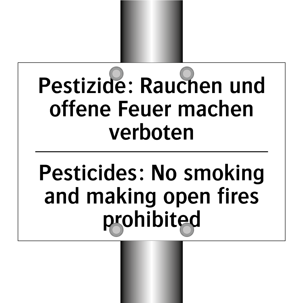 Pestizide: Rauchen und offene /.../ - Pesticides: No smoking and making /.../