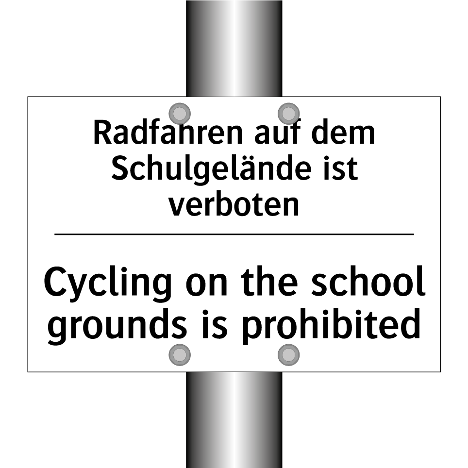Radfahren auf dem Schulgelände /.../ - Cycling on the school grounds /.../