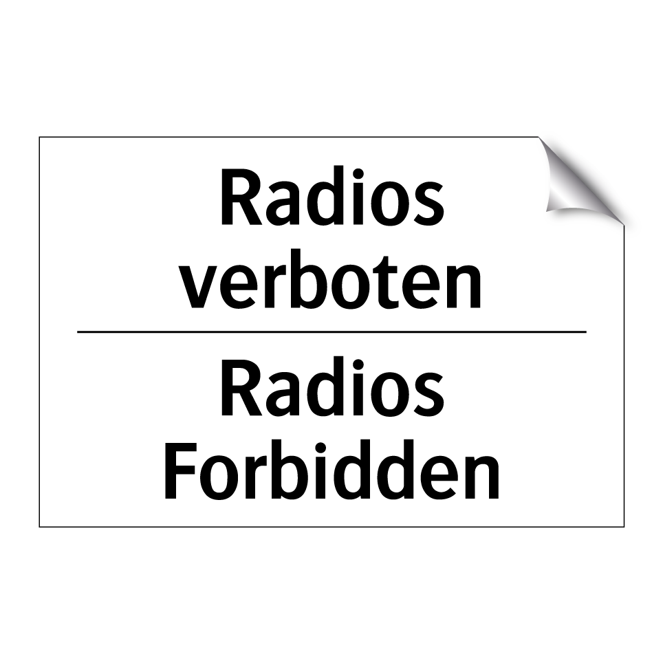 Radios verboten - Radios Forbidden