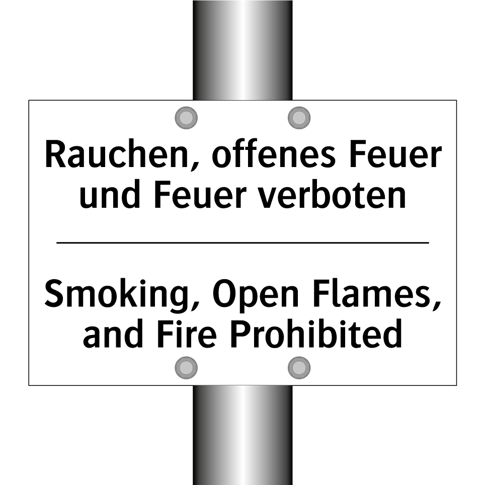 Rauchen, offenes Feuer und Feuer /.../ - Smoking, Open Flames, and Fire /.../