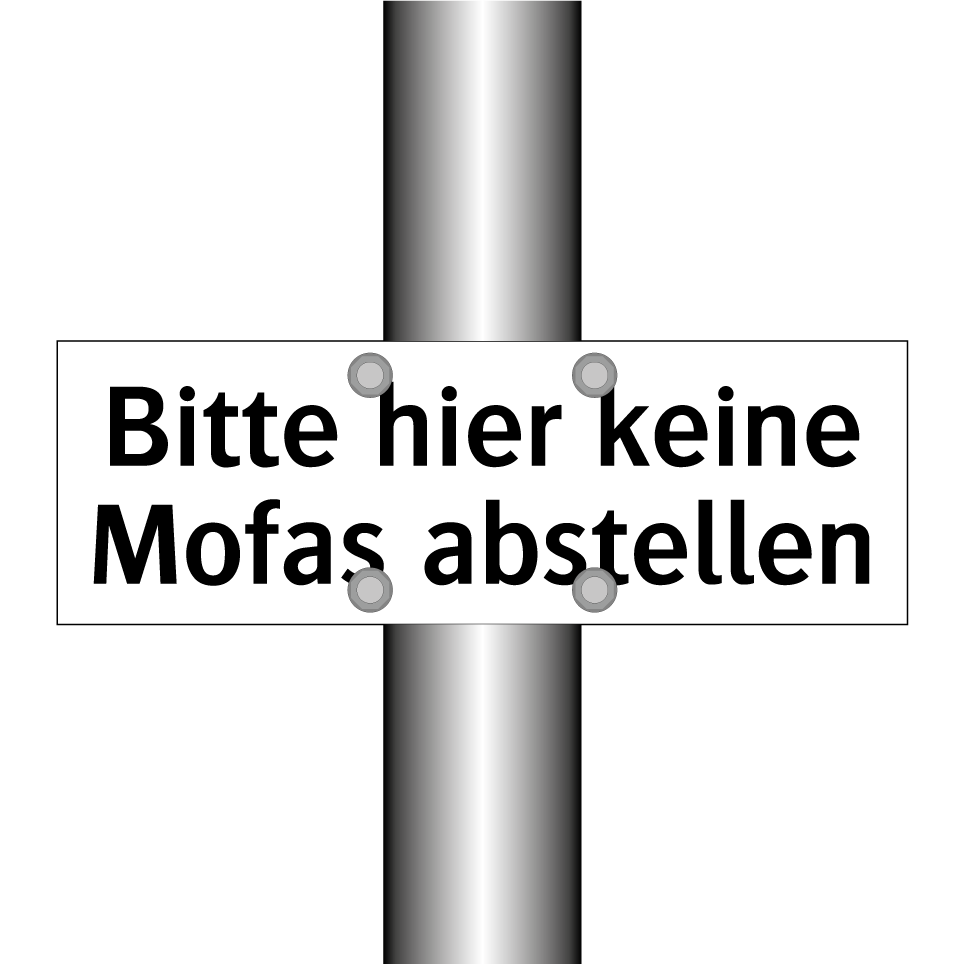 Bitte hier keine Mofas abstellen