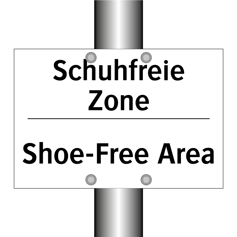 Schuhfreie Zone - Shoe-Free Area