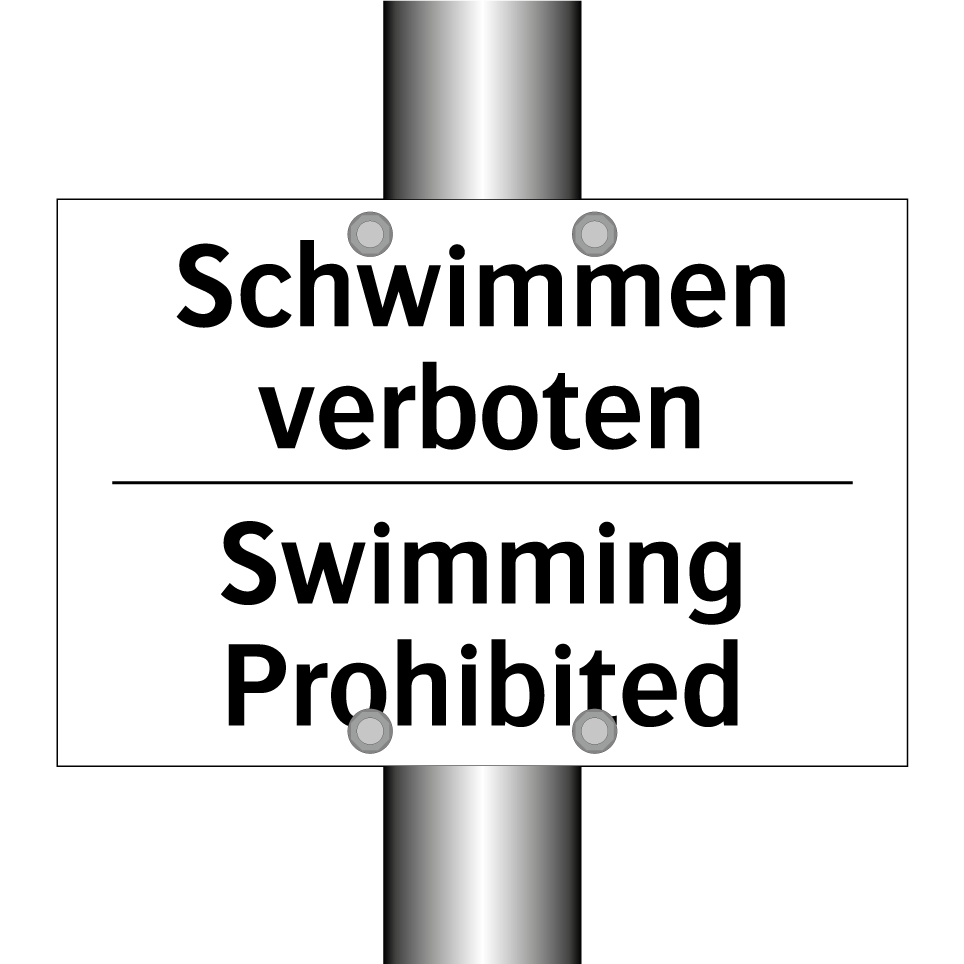 Schwimmen verboten - Swimming Prohibited
