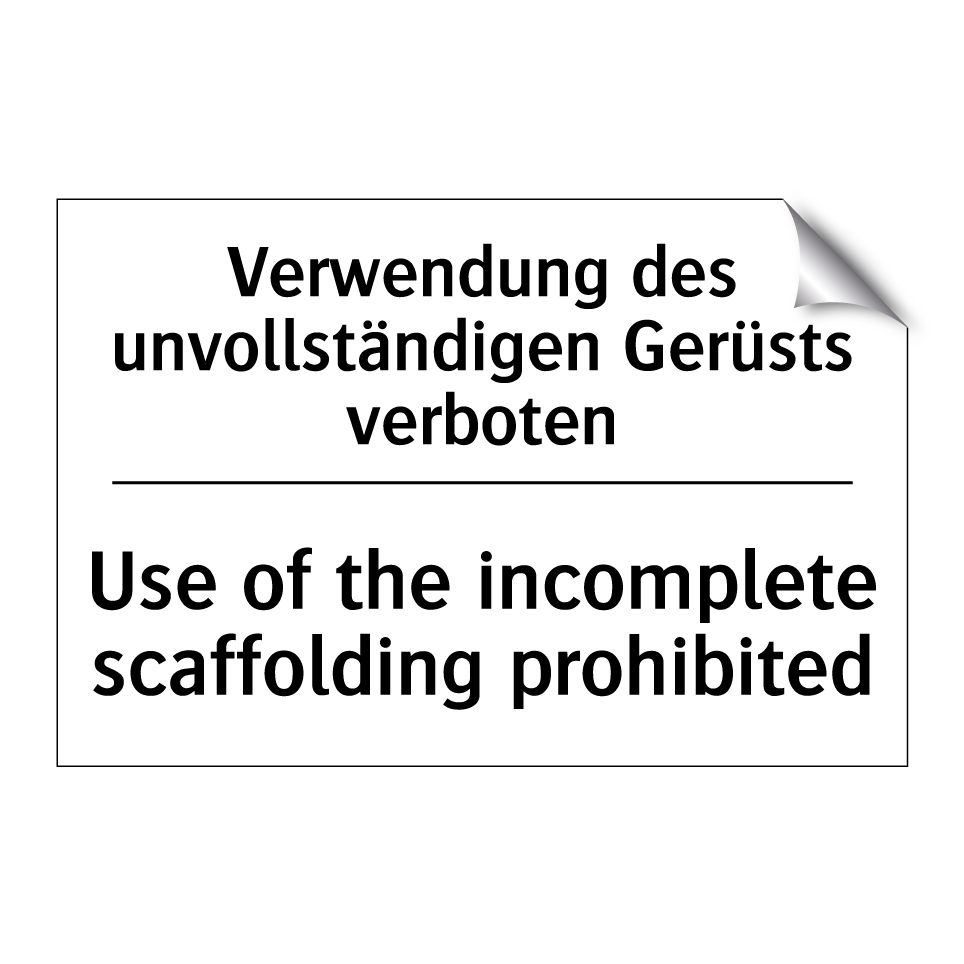 Verwendung des unvollständigen /.../ - Use of the incomplete scaffolding /.../