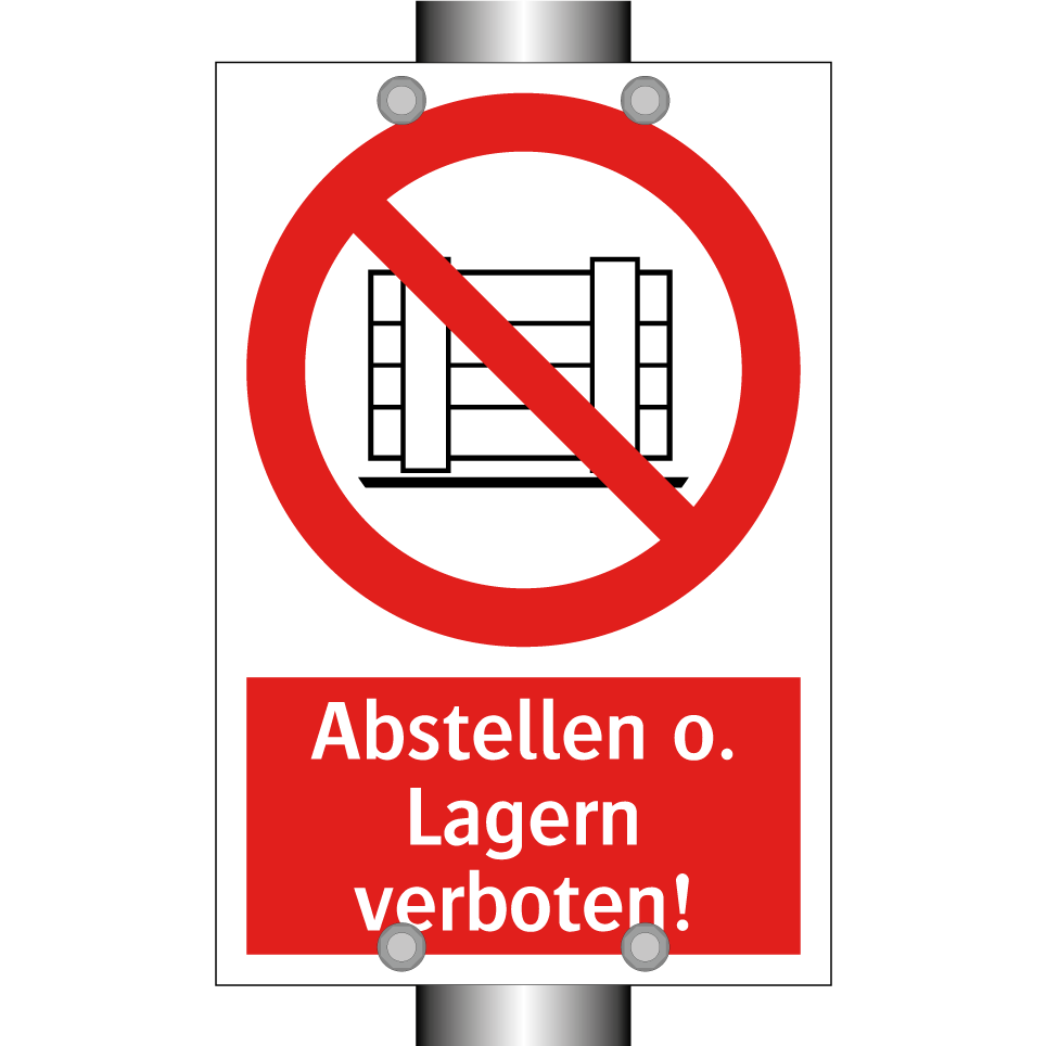 Abstellen o. Lagern verboten!