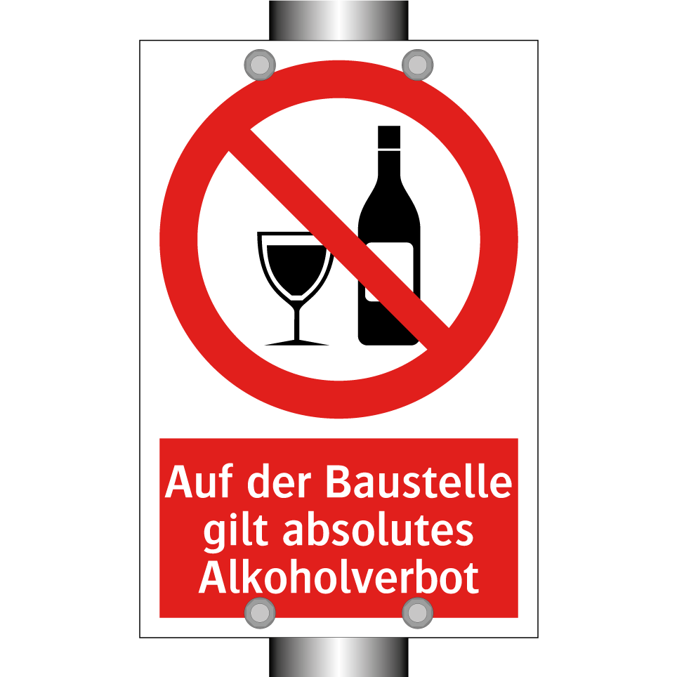 Auf der Baustelle gilt absolutes Alkoholverbot