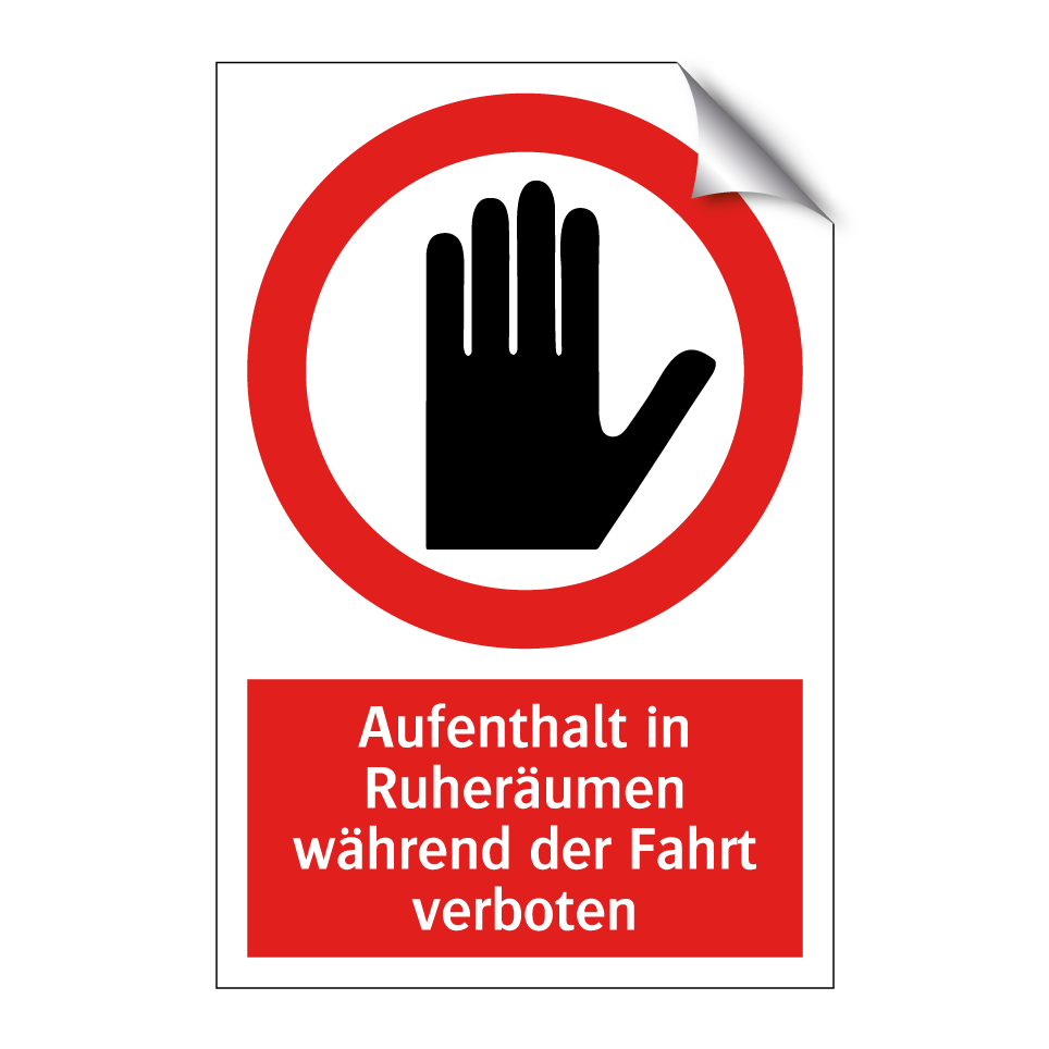 Aufenthalt in Ruheräumen während der Fahrt verboten