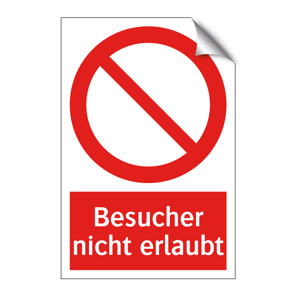 Besucher nicht erlaubt