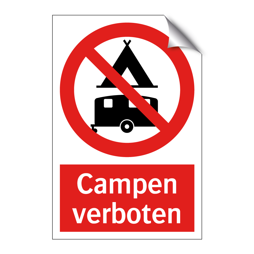 Campen verboten