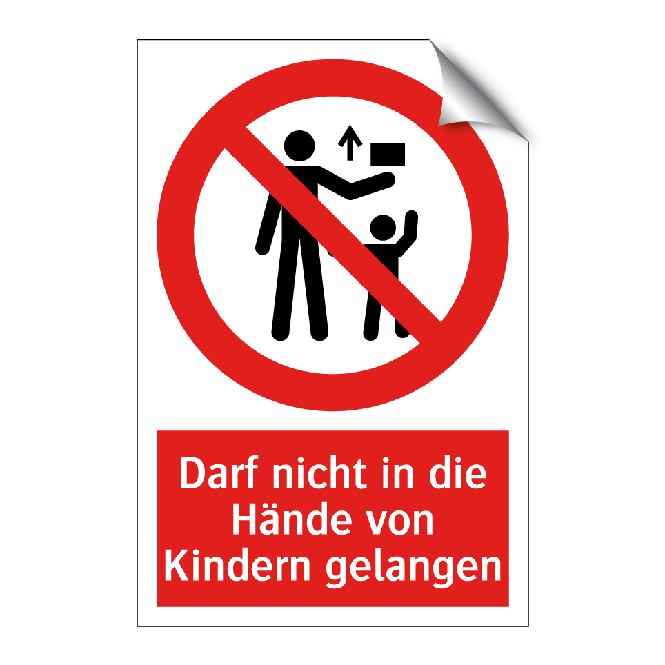 Darf nicht in die Hände von Kindern gelangen