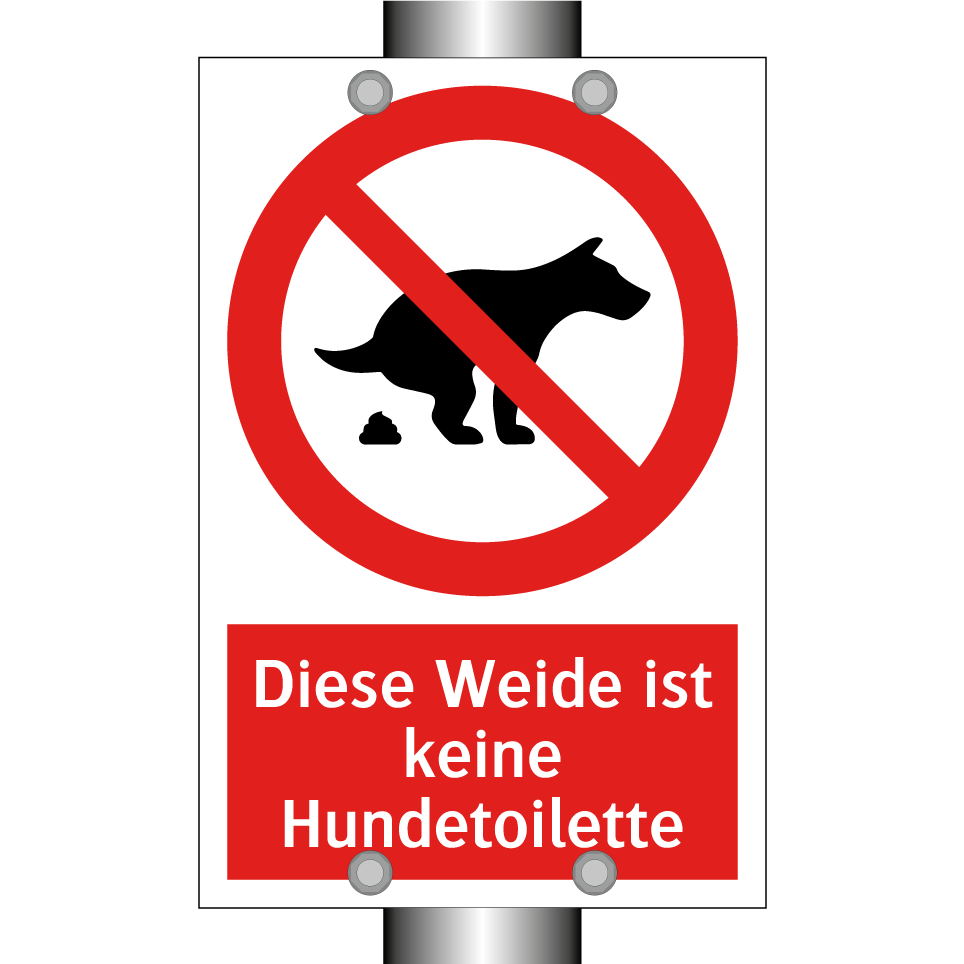 Diese Weide ist keine Hundetoilette