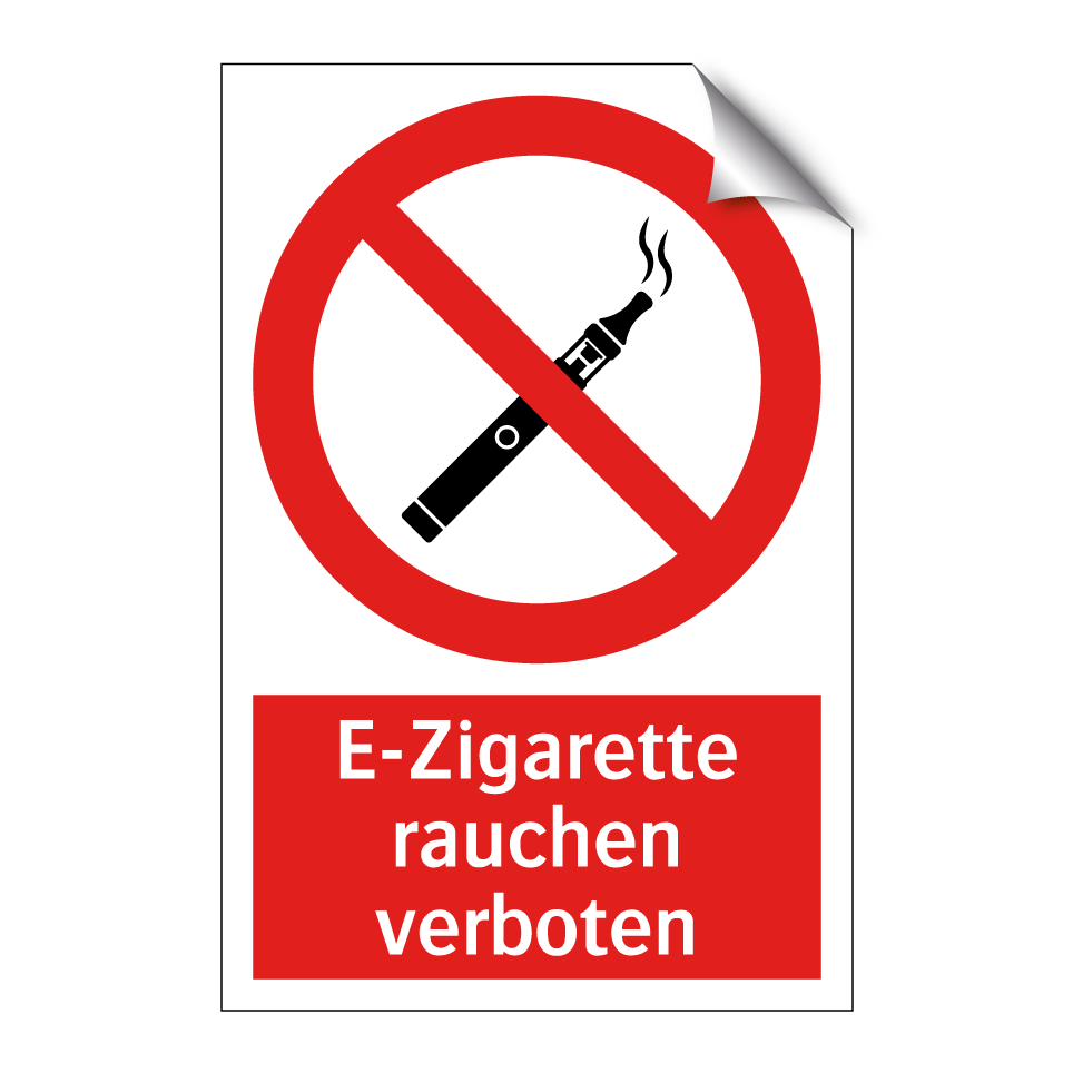 E-Zigarette rauchen verboten