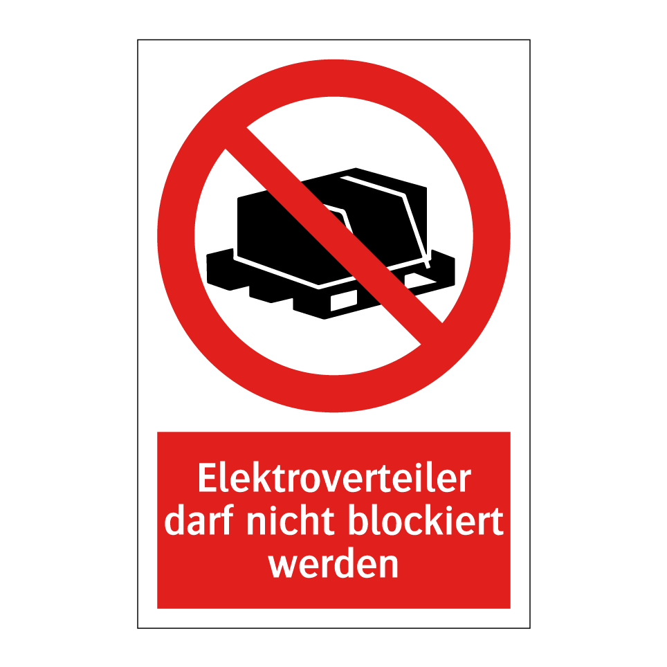 Elektroverteiler darf nicht blockiert werden