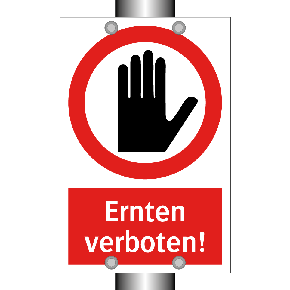 Ernten verboten!