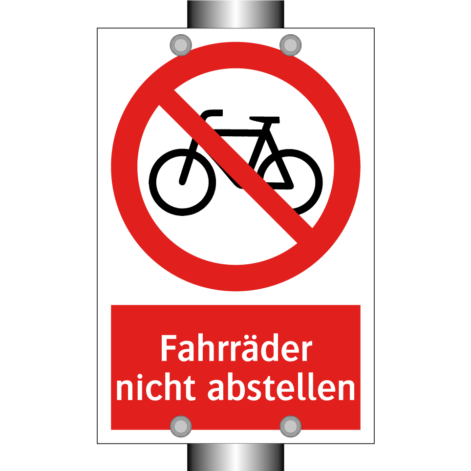 Fahrräder nicht abstellen
