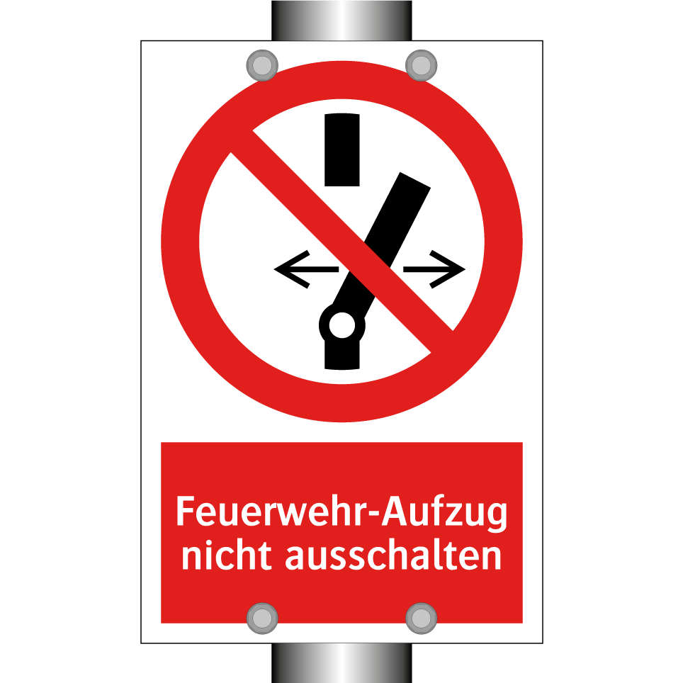 Feuerwehr-Aufzug nicht ausschalten