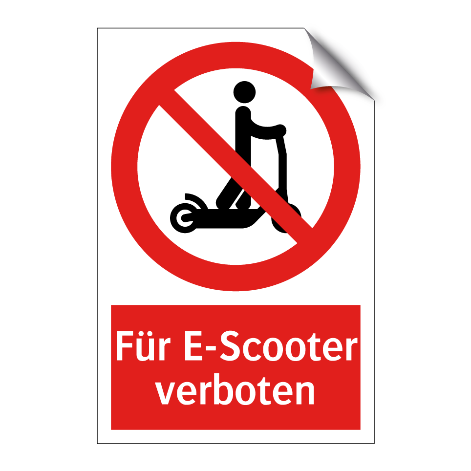 Für E-Scooter verboten