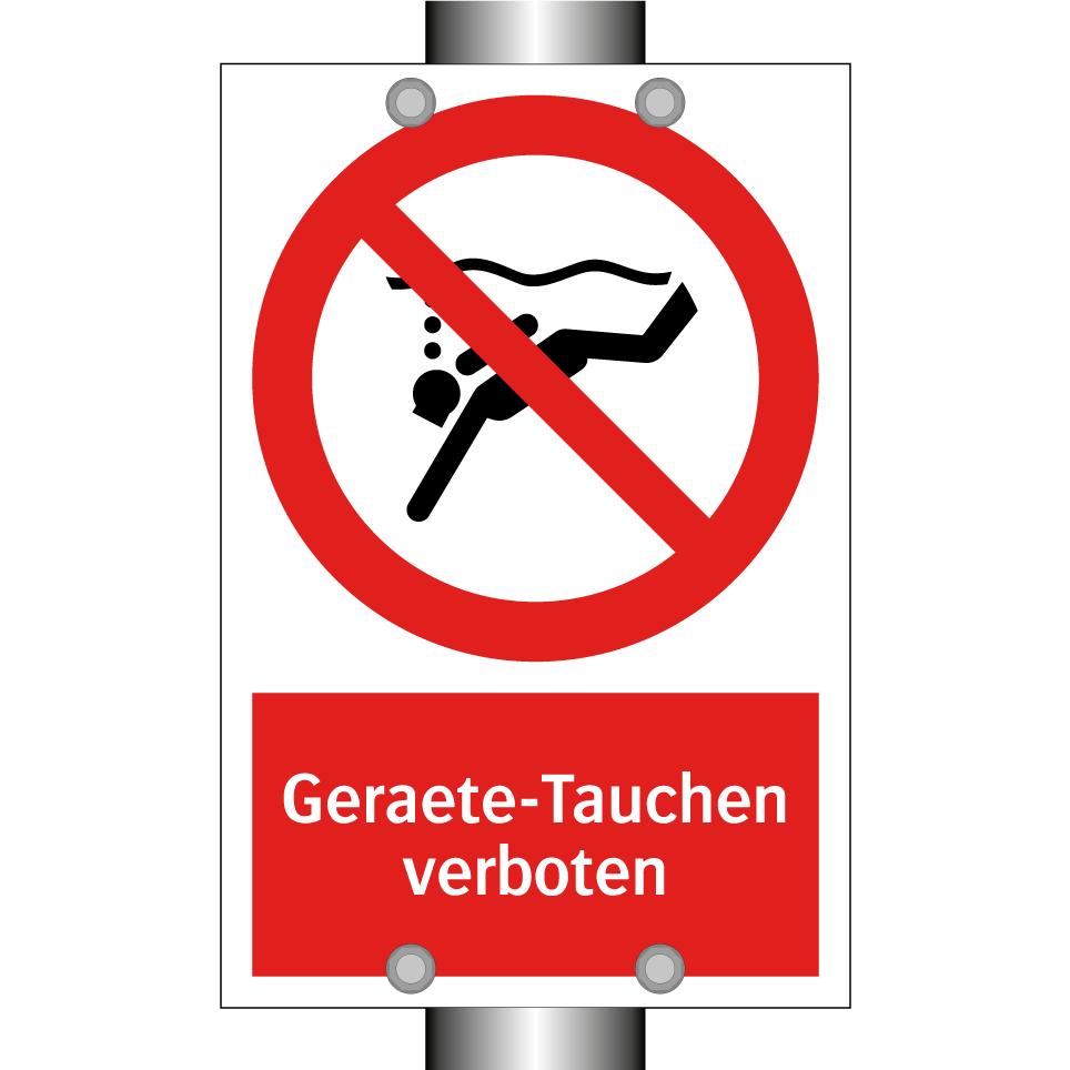 Geraete-Tauchen verboten